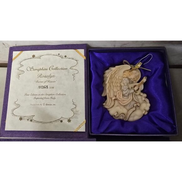 5 Seraphim Collection by Roman Angel Ornaments Italy LE w/ Box & Certificates - Picture 4 of 7